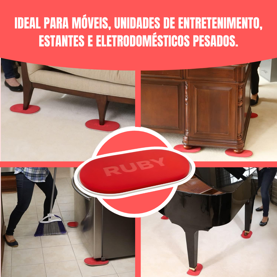 Deslizadores de móveis sem esforço
