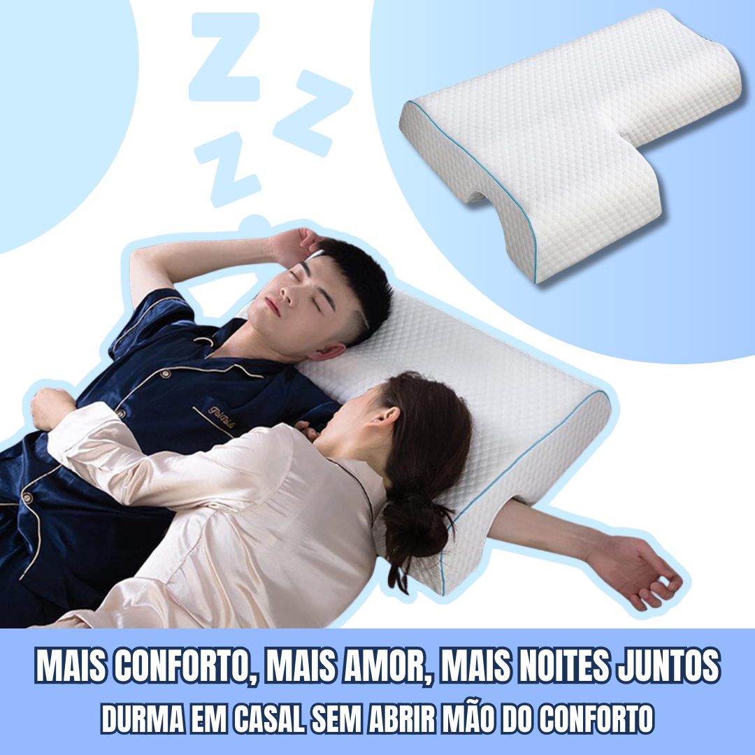 Almofada de braço anti-pressão para casais