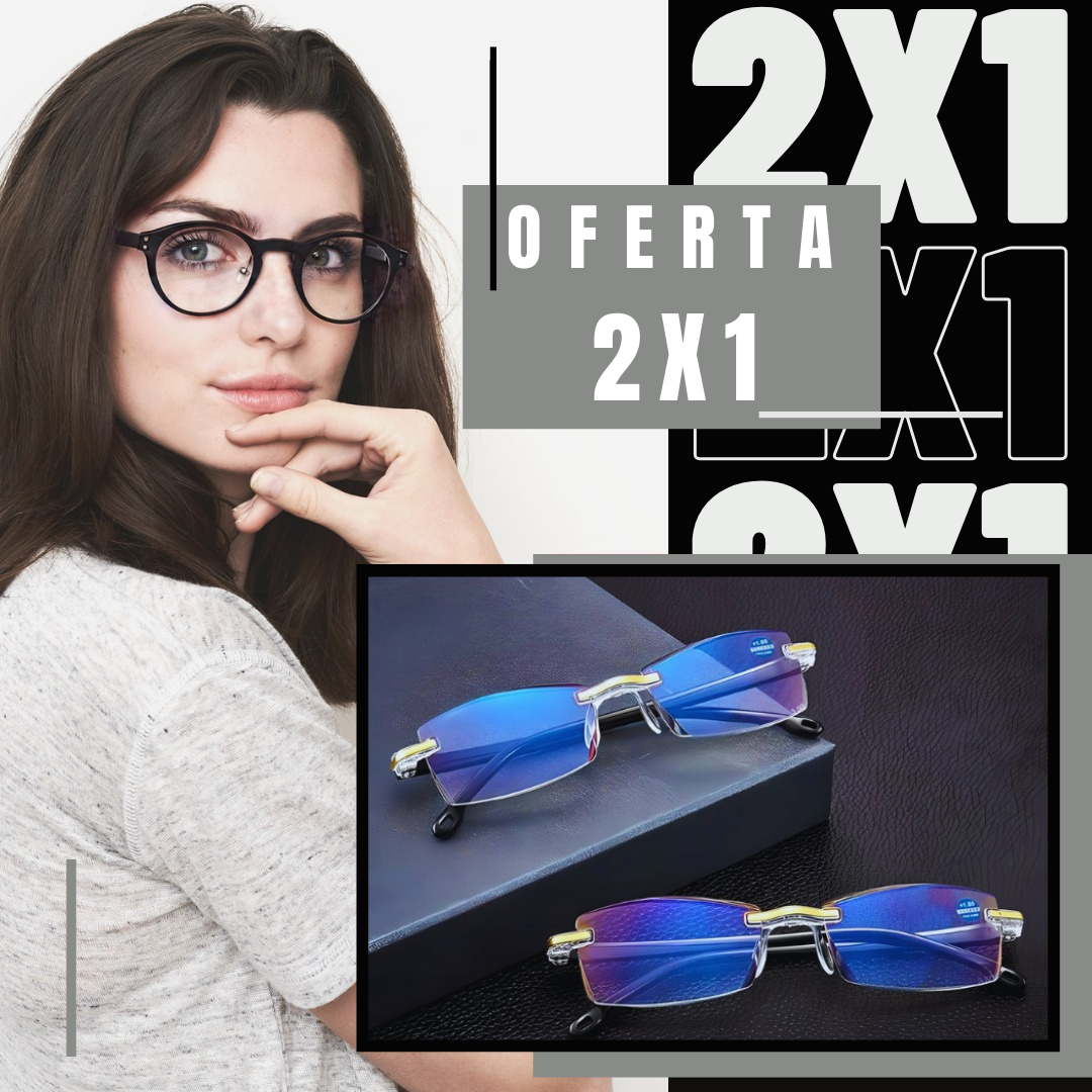 Óculos multifocais (OFERTA 2X1) + Estojo GRÁTIS