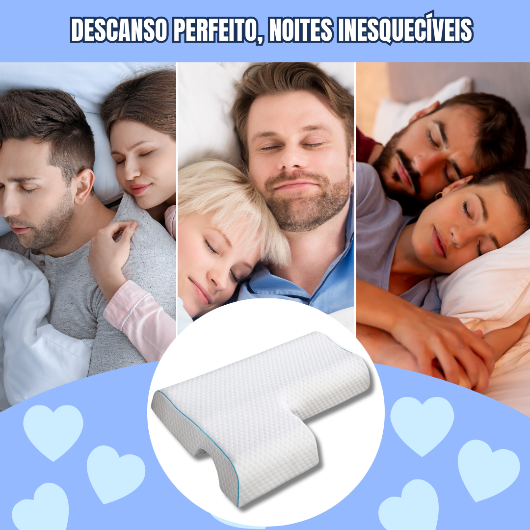 Almofada de braço anti-pressão para casais