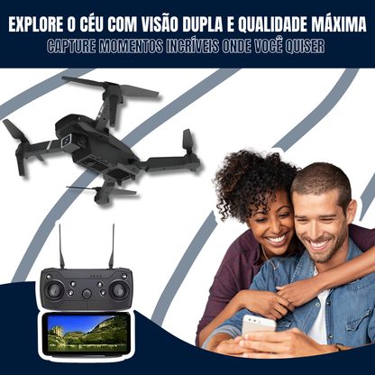 Drone com câmara 4K dupla + mala de transporte